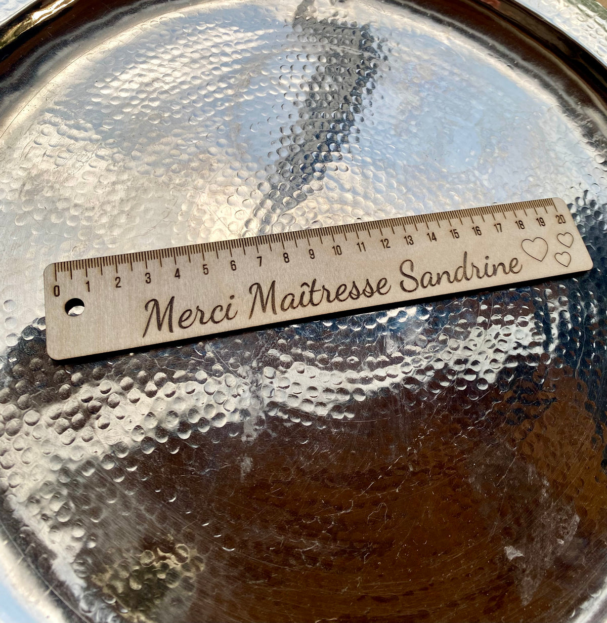 Règle en bois  personnalisée