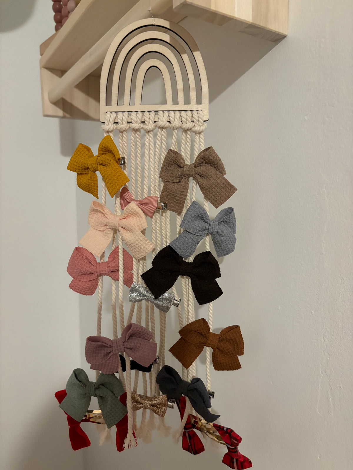 Porte barrette macramé