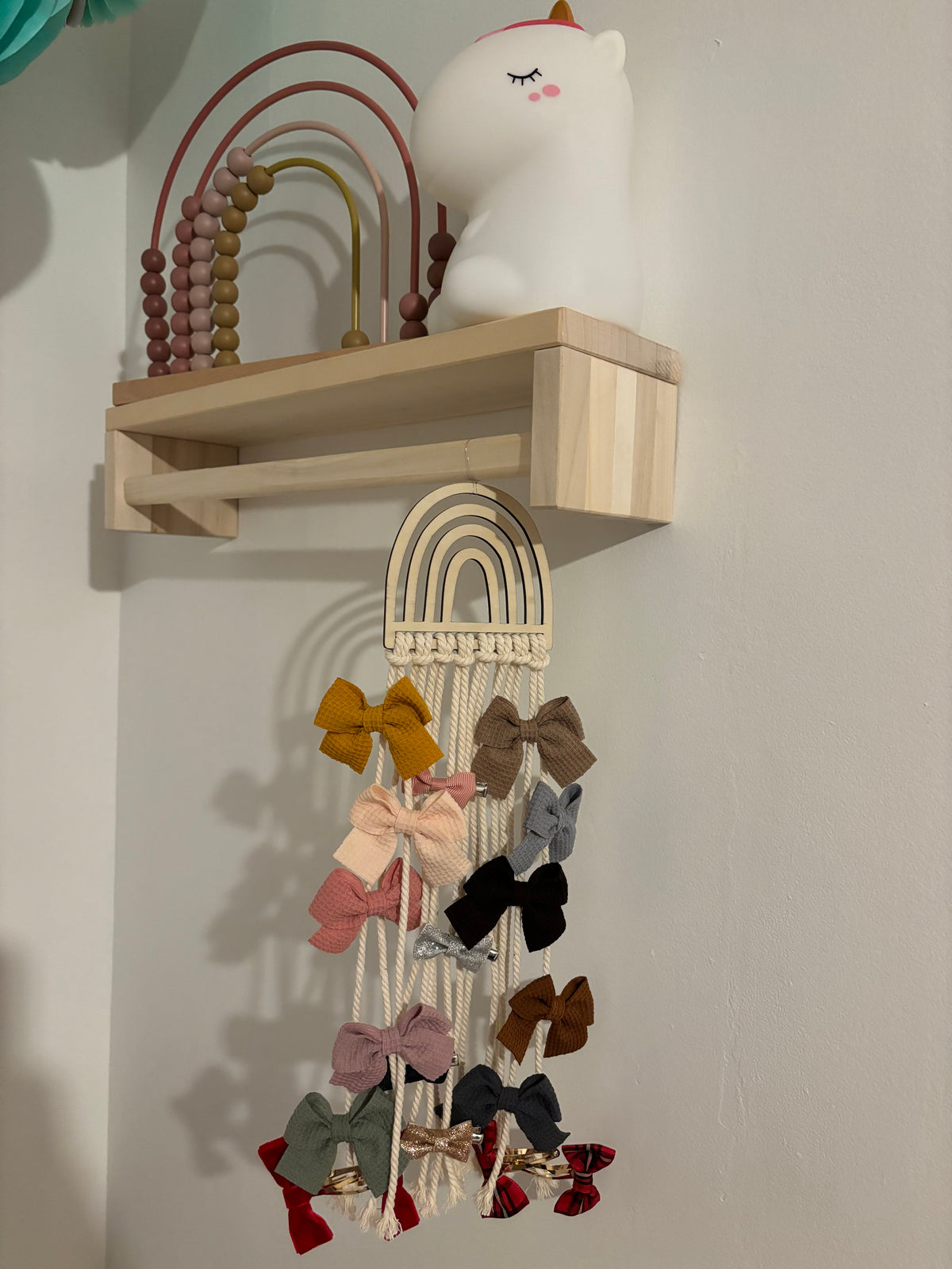 Porte barrette macramé