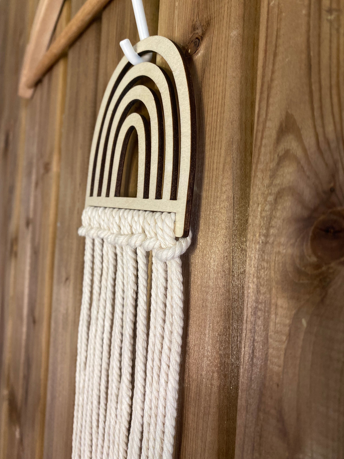 Porte barrette macramé