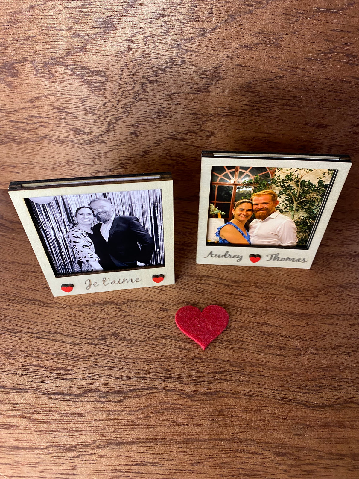 Duo Magnets Polaroïd Cadre Photo Saint Valentin
