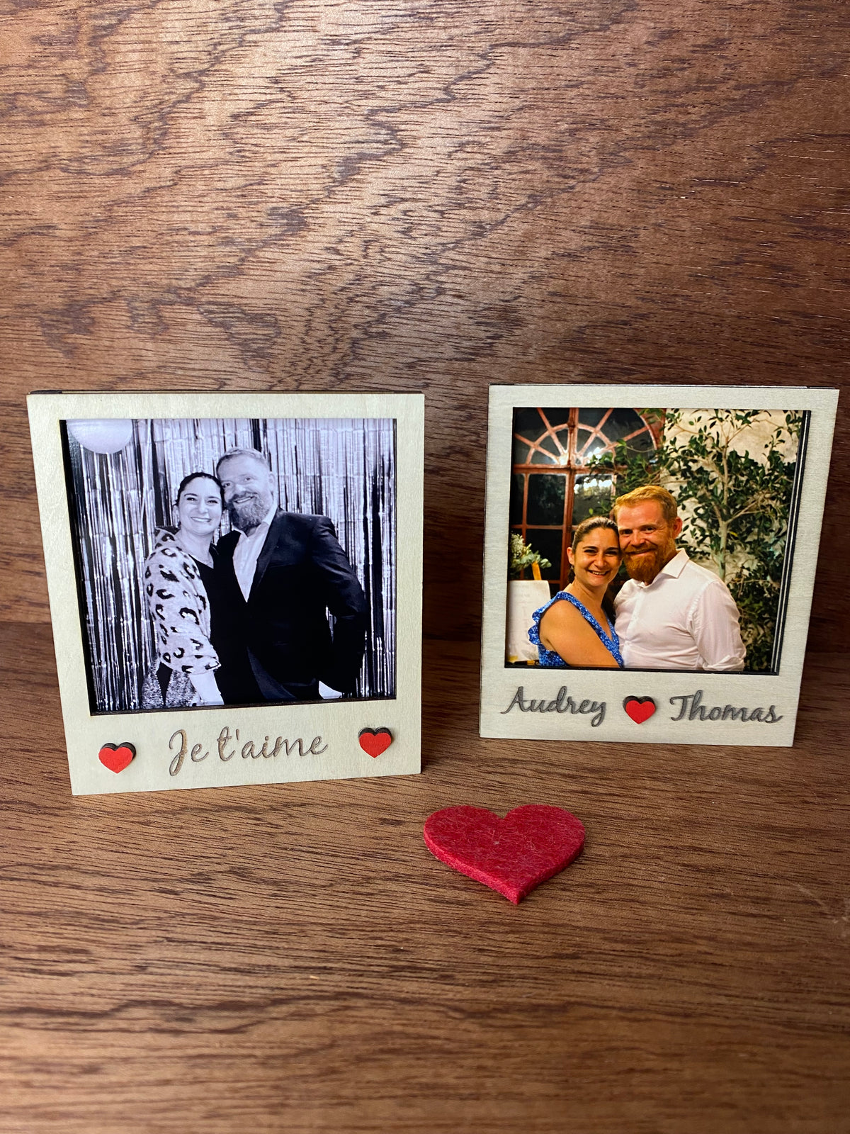Duo Magnets Polaroïd Cadre Photo Saint Valentin